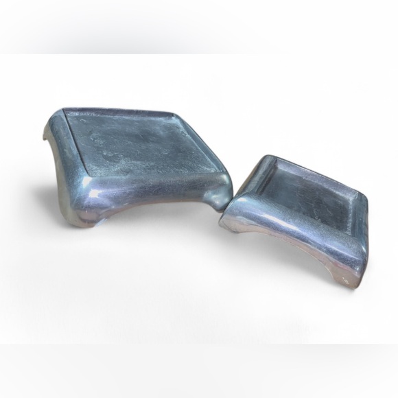 2- VINTAGE POTTERY BARN METAL CANDLE TRAYS